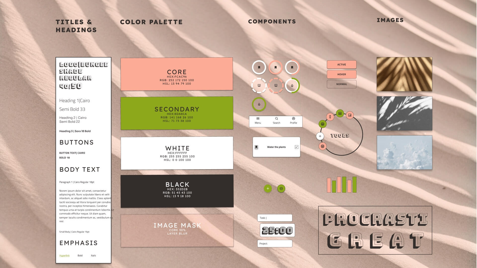 Final style sheet showing refined icon set, color palette, and typography with improved contrast and accessibility