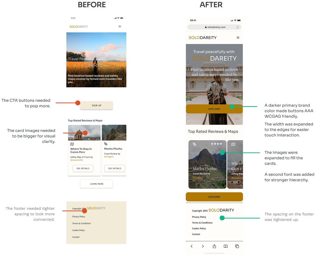 Feedback and iterations from asynchronous A/B user testing sessions